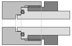 Ein 200-bar- Atemregler passt in ein 200-bar-Ventil